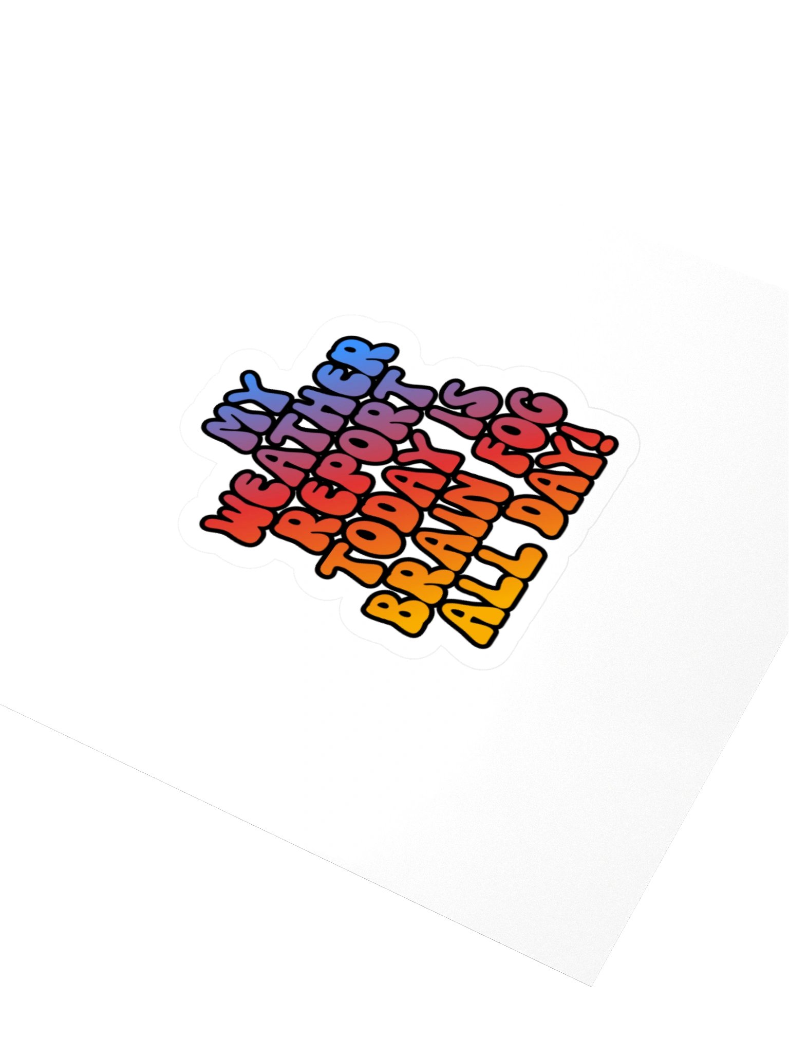 Menopause Chaos Kiss Cut 4"x4" Vinyl Sticker product image (3)
