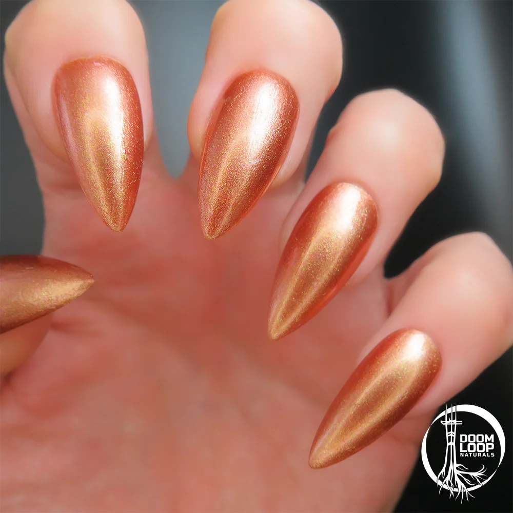 INTERROBANG - Sunset Gold Sparkly Nail Polish product image (6)