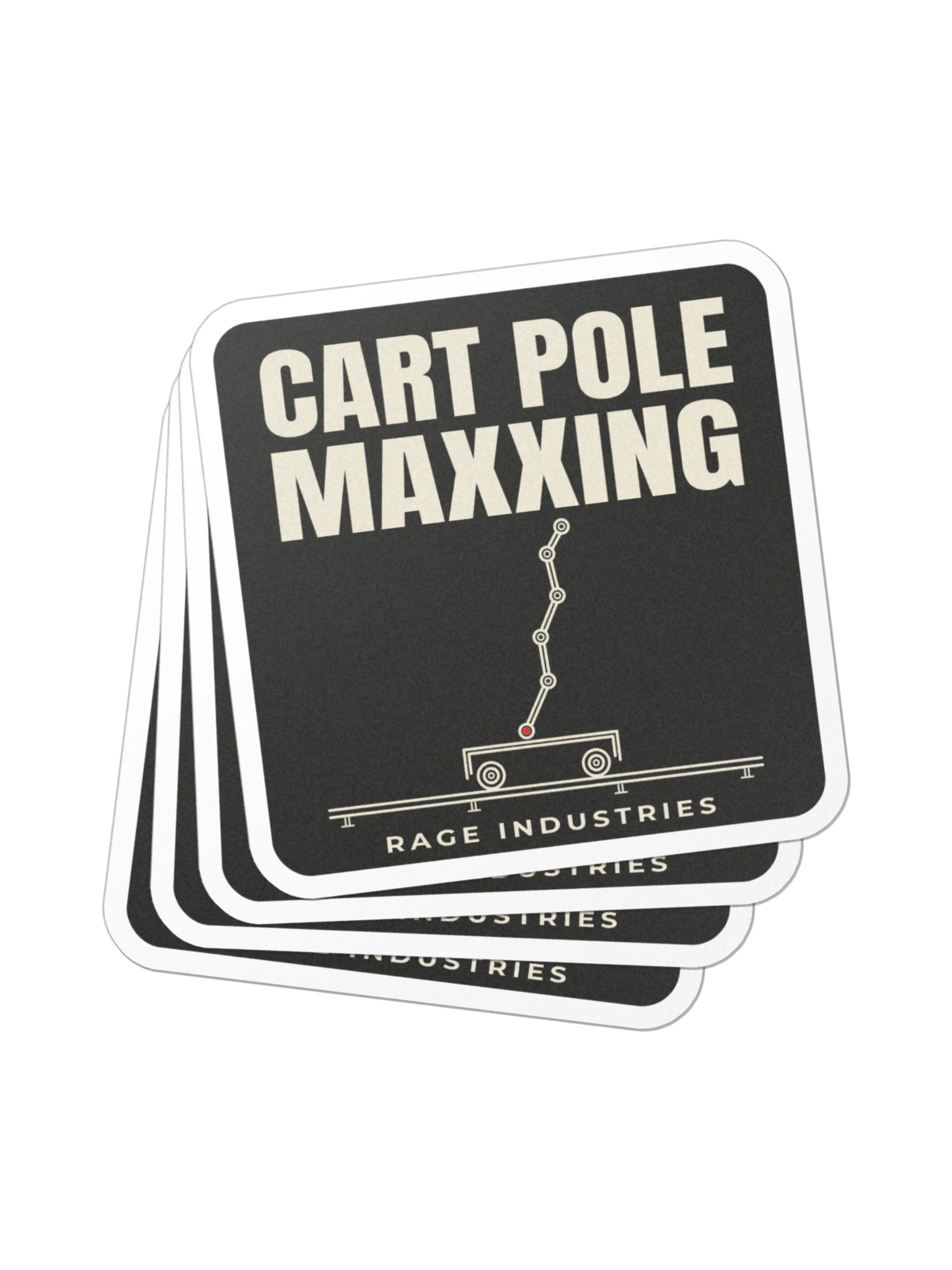 Cart Pole Maxxing Die-Cut Sticker product image (2)