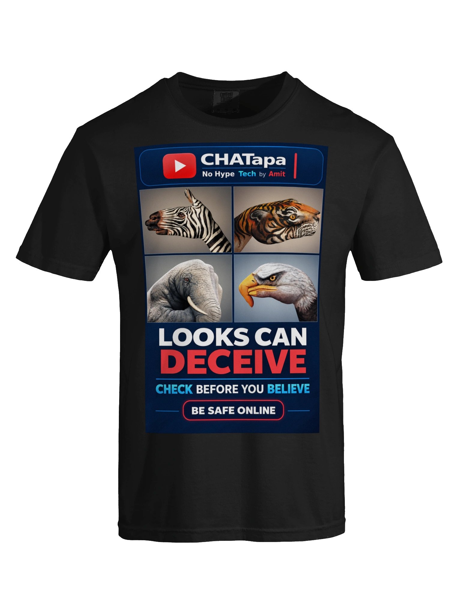 CHATapa “Looks Can Deceive” Safety Tee product image (28)