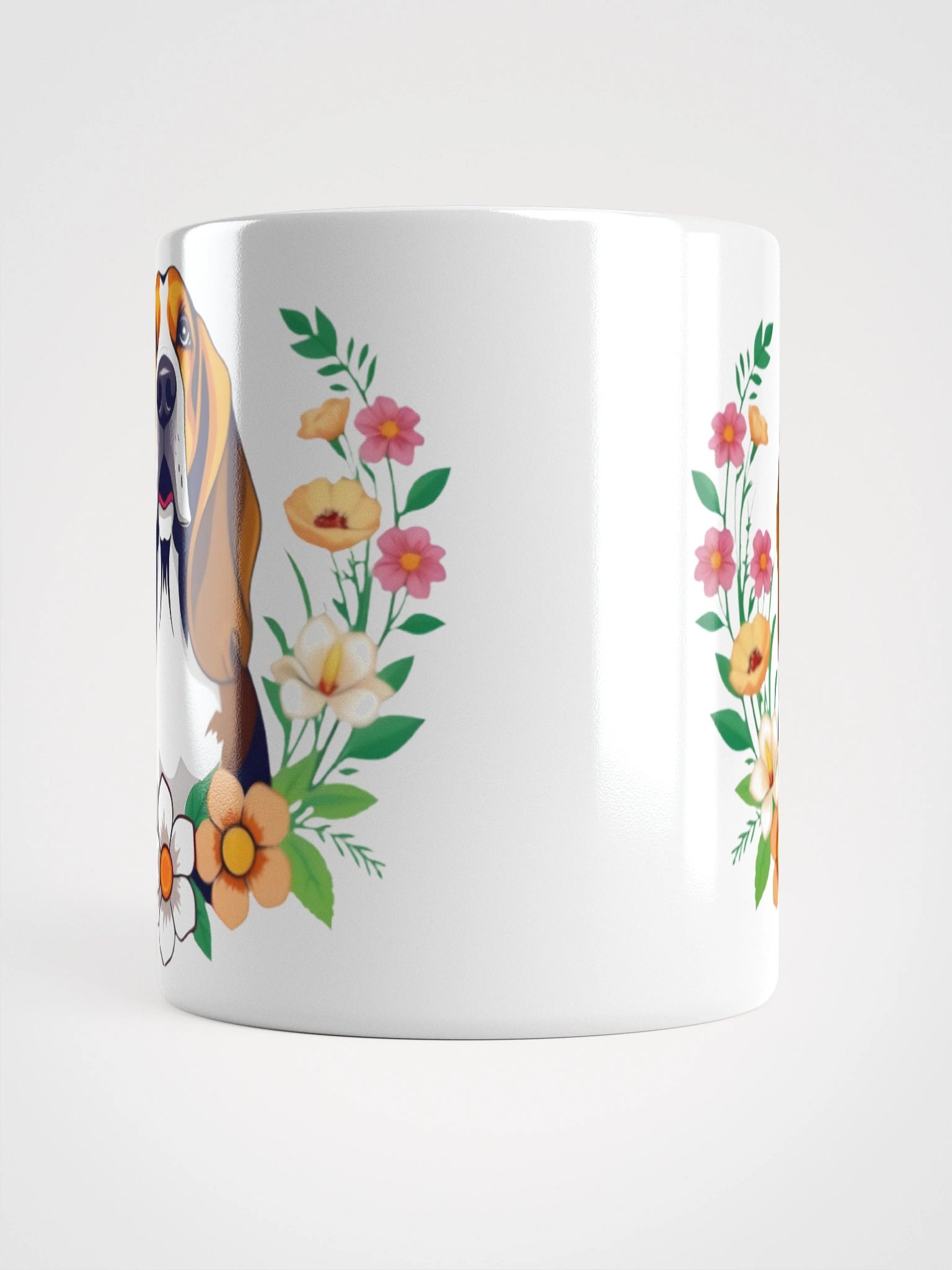Floral Basset Hound Mug product image (14)