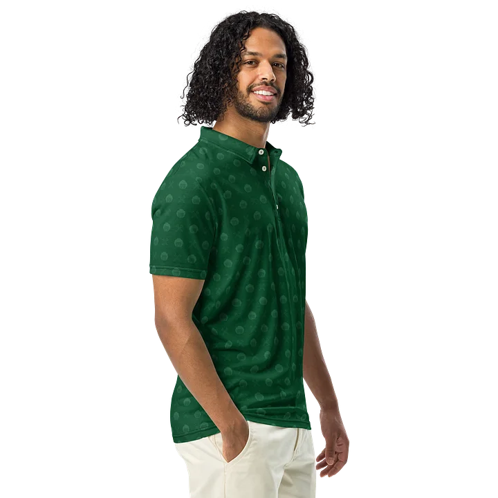 Golf Pattern Forest Green Printed Polo product image (1)