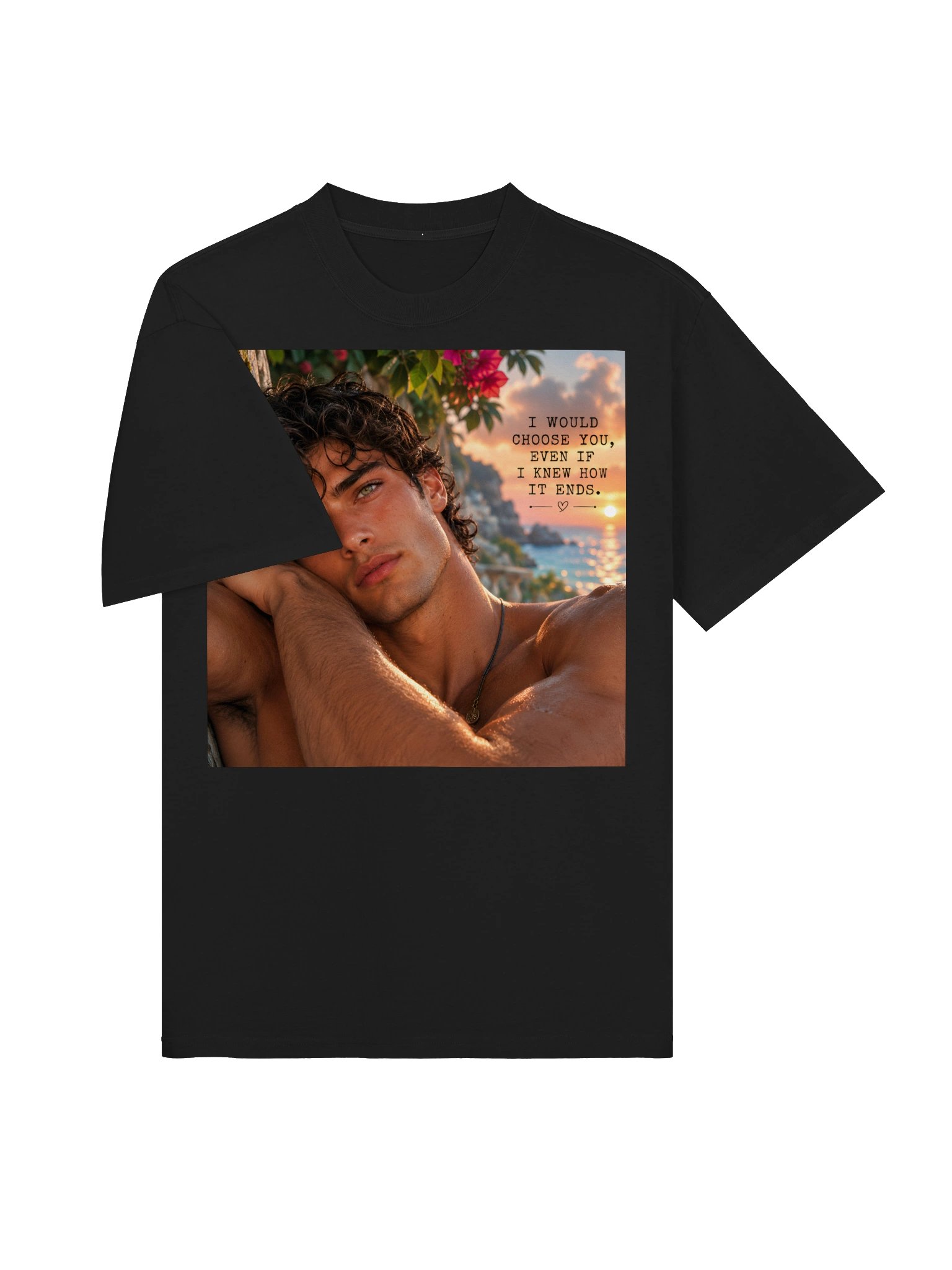 I Would Choose You Romantic T-Shirt | Emotional Love Quote Unisex Graphic Tee | Dark Romance Shirt | Anniversary Gift product image (4)