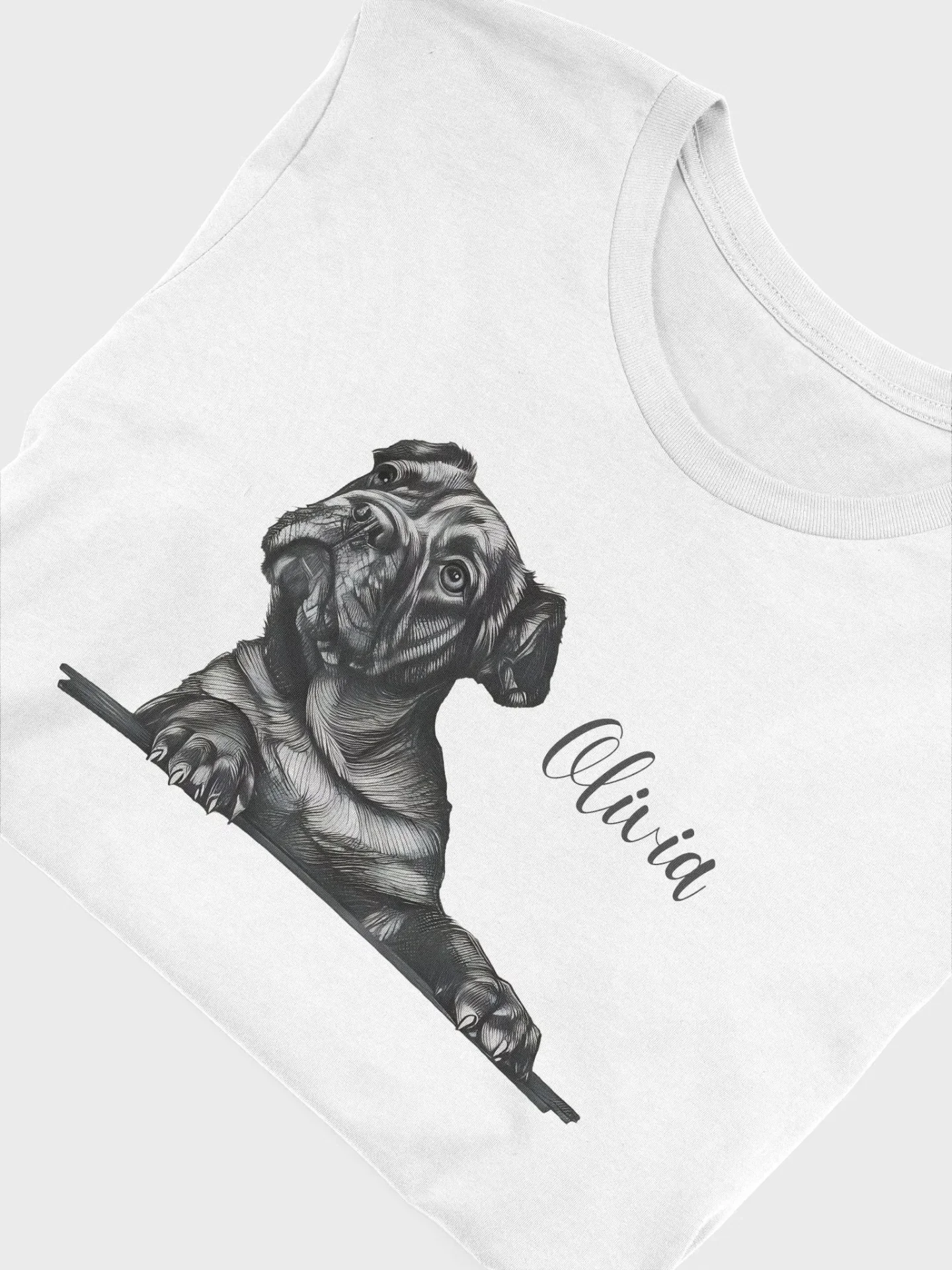Custom Pencil Sketch Pet Portrait T-Shirt product image (26)