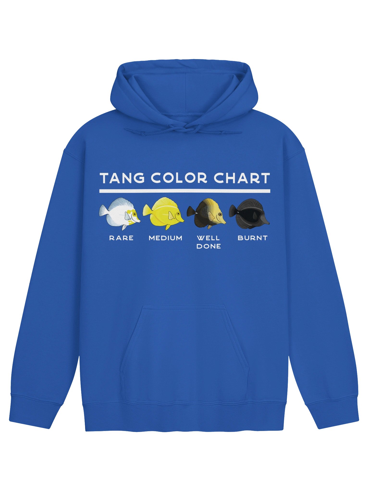 Sailfin Tang Color Chart Hoodie for Reef Aquarium Lovers product image (1)