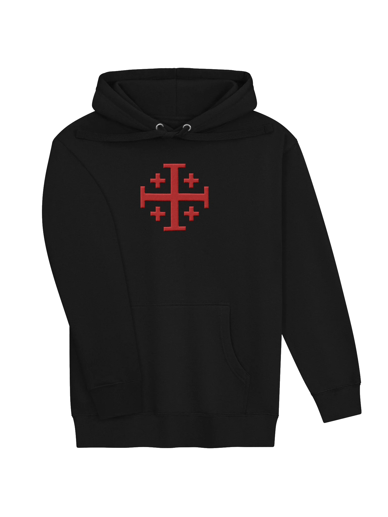 Crusader Cross Hoodie, Jerusalem Cross Embroidered Hoodie, Christian Gifts for Men, Knights Templar product image (27)