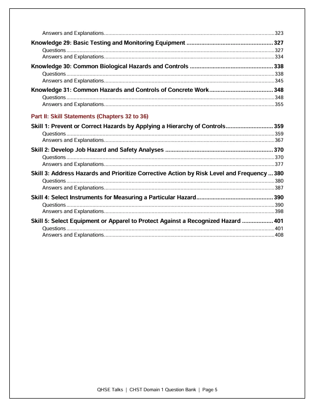 CHST Domain 1 Practice Questions | 900 Questions with Detailed Explanations product image (4)