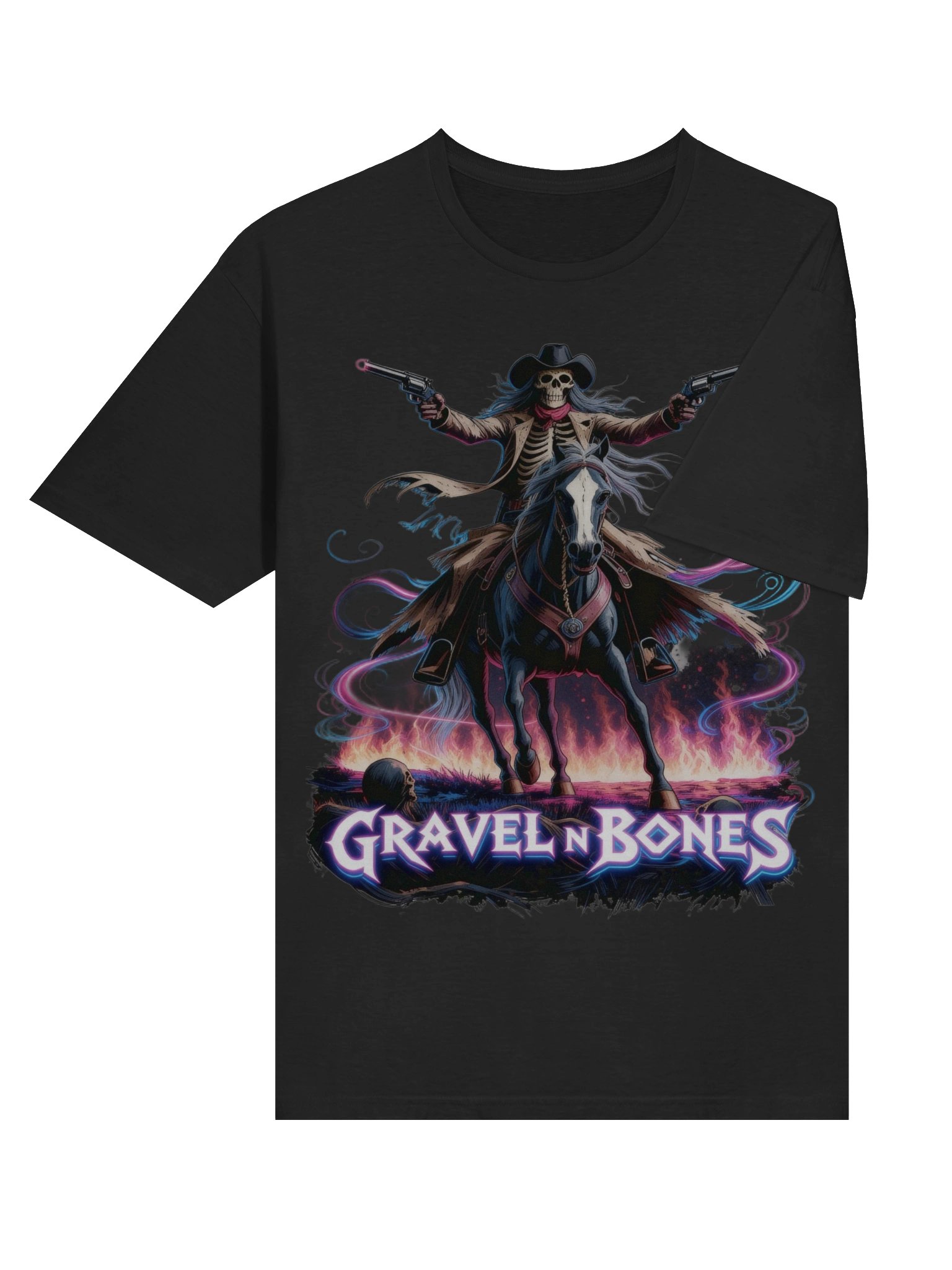 Gravel N Bones – Neon Night Rider Tee product image (6)