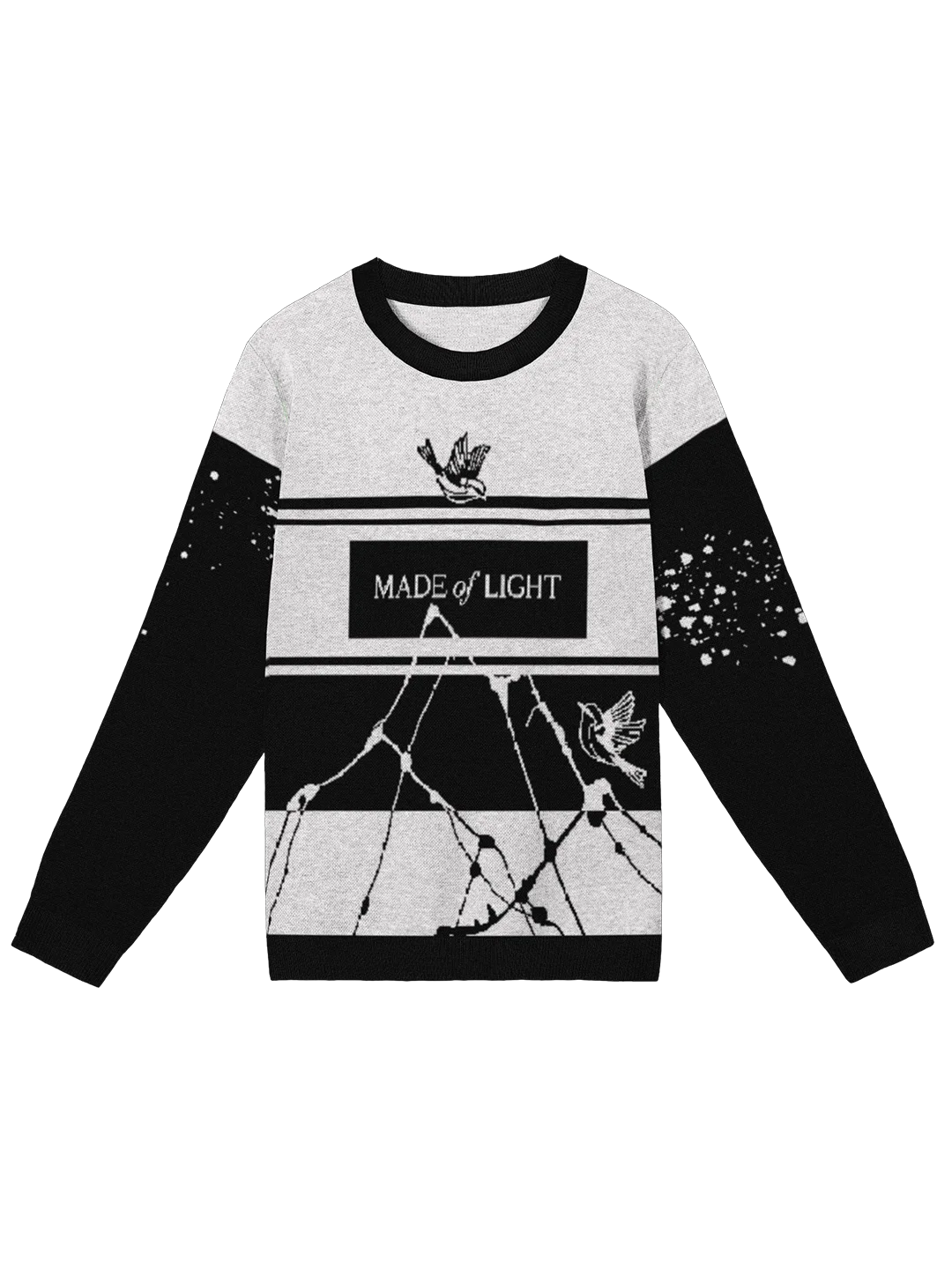 Knitted Crewneck Sweater – Classic Fit | Made of Light-bleach- Celestial Edition product image (3)