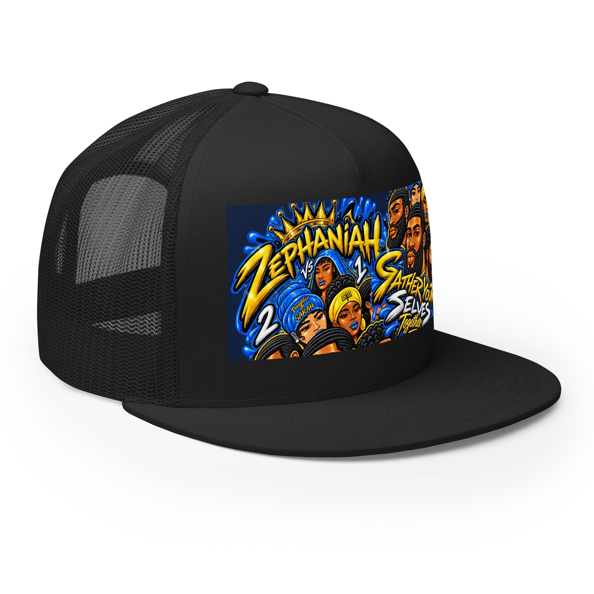 ZEPHANIAH 2 vs 1 Graphic Trucker Cap product image (6)