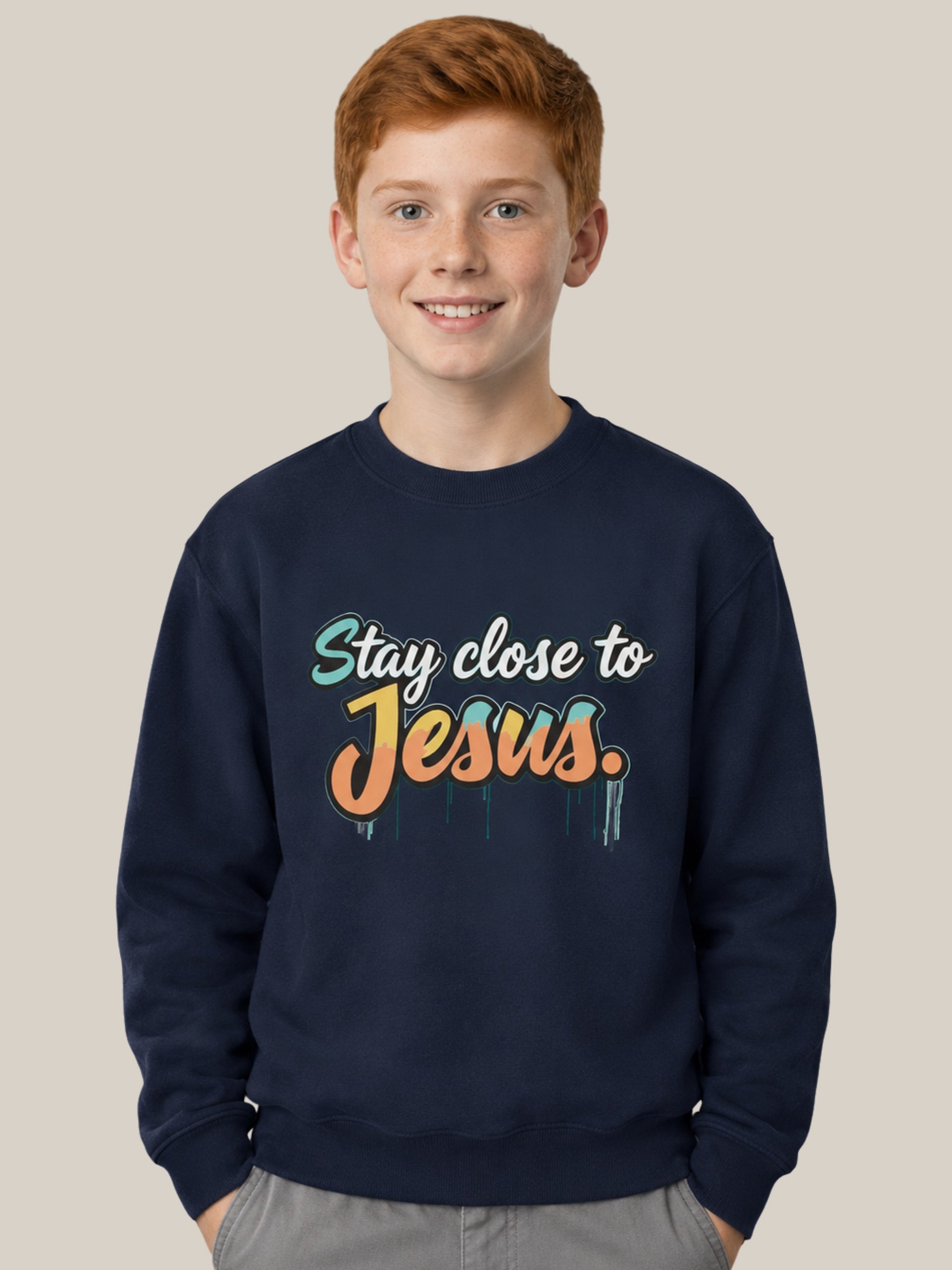 Stay Close to Jesus Boys Sweatshirt product image (1)