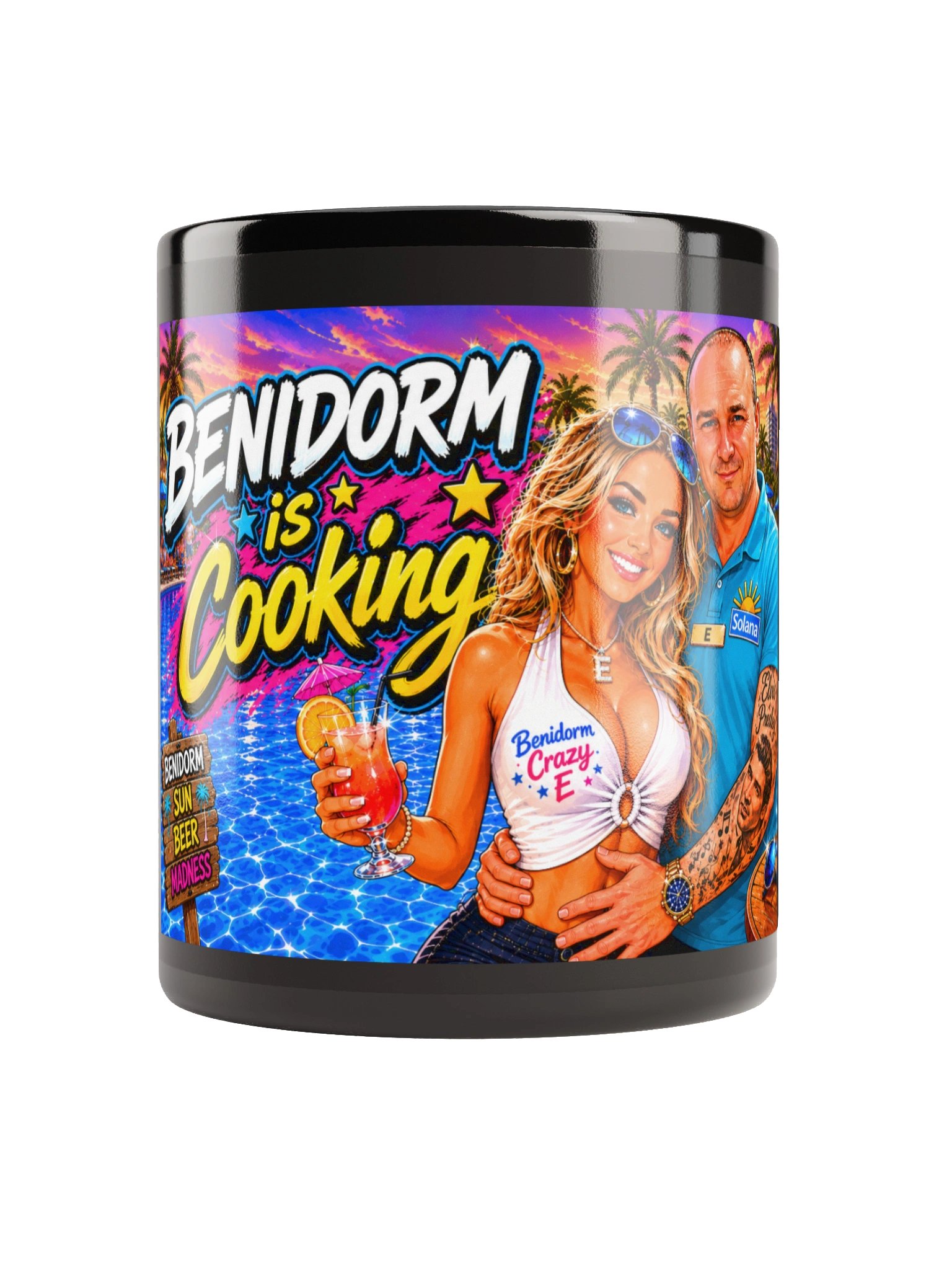 Benidorm is Cooking Black Mug product image (4)
