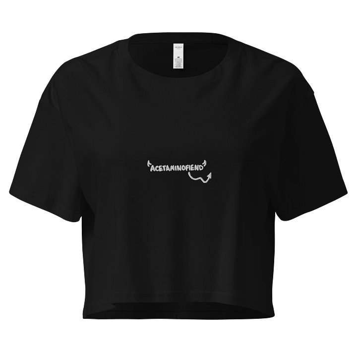 ACETAMINOFIEND embroidered cropped tee product image (1)