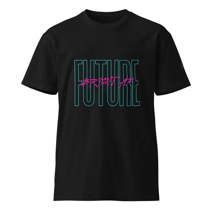Future Bright AF Heavy weight Tees Unisex Designed by Anopa Silver product image (1)