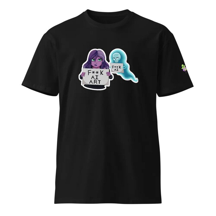 Fuck AI Art - Jelly & Skull Front - Unisex T-Shirt product image (1)