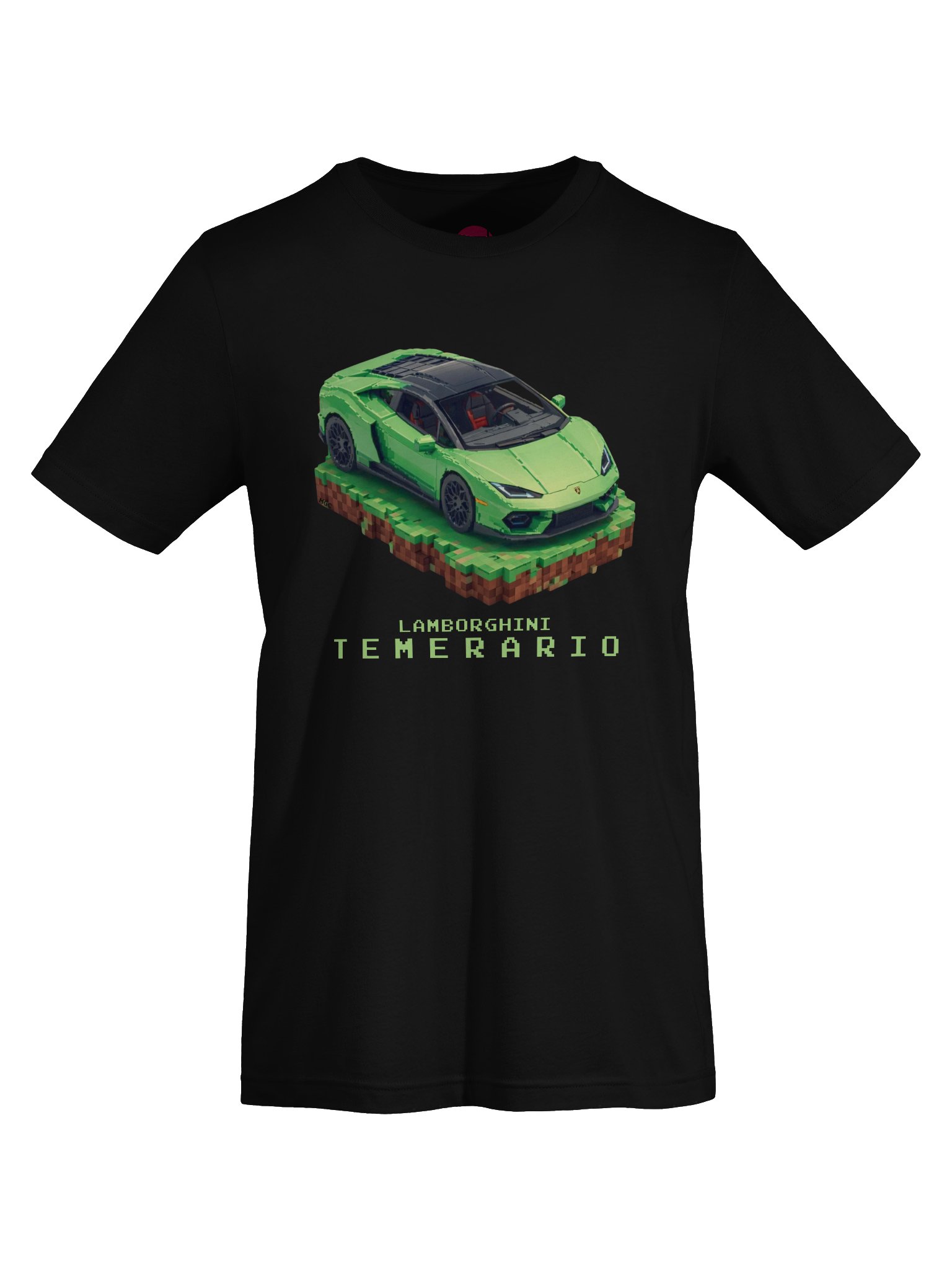 Green Lamborghini Temerario Shirt (Pixel, Retro, Minecraft) product image (62)