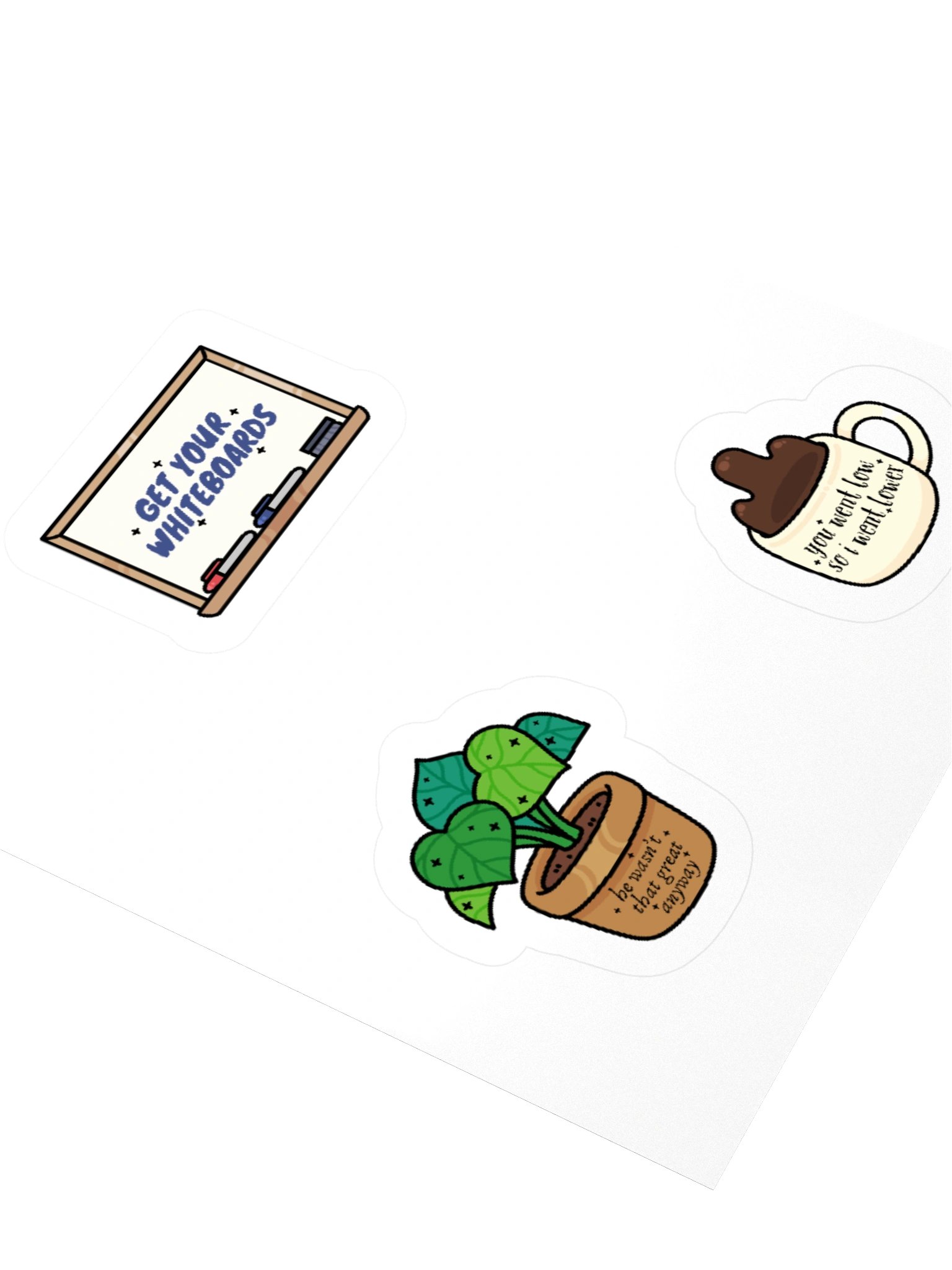 He Wasn't That Great Anyway Sticker Set product image (3)
