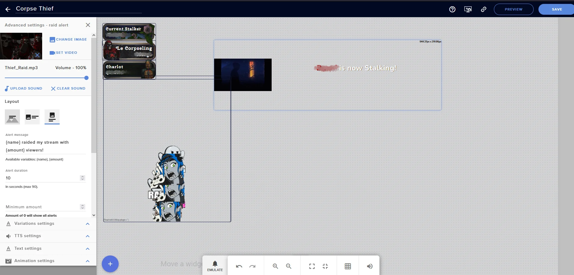 Thief Layout (Streaming) product image (3)