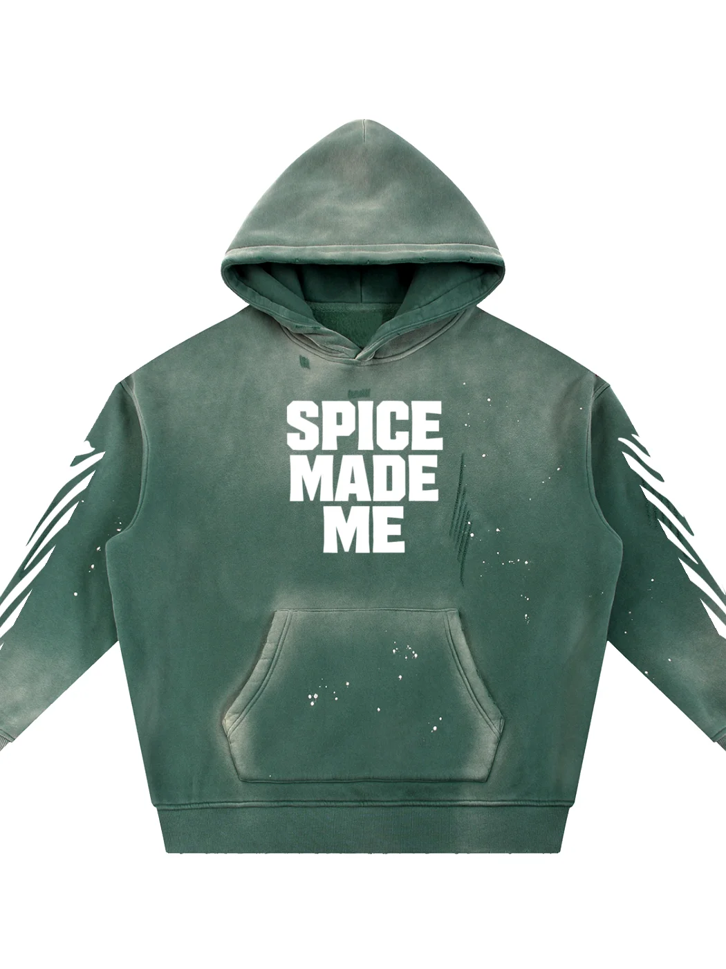 SPICE MADE ME Vintage Washed Frayed Fleece Hoodie product image (9)