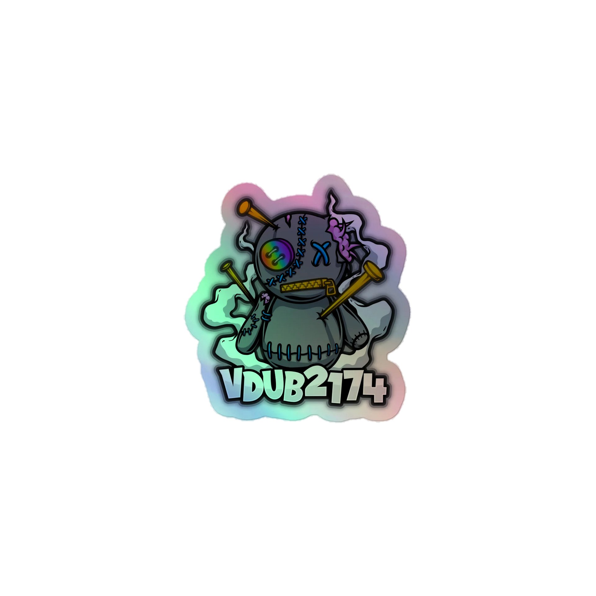 Voodoo Doll Hologram Sticker product image (1)