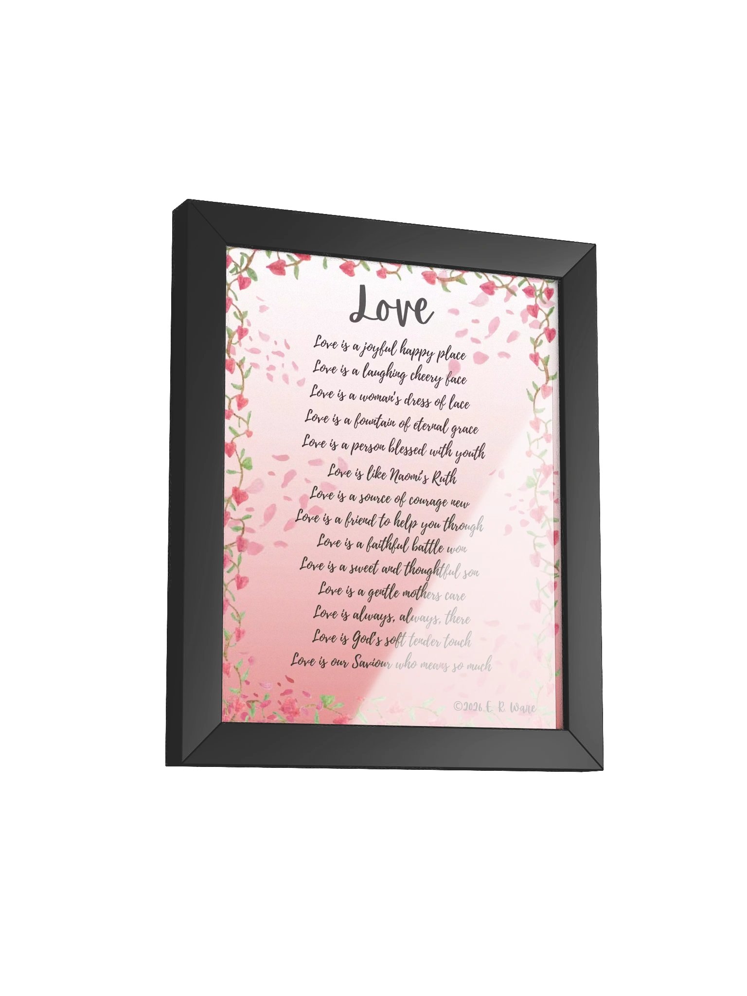 Love - Framed Poetry Art Print product image (2)