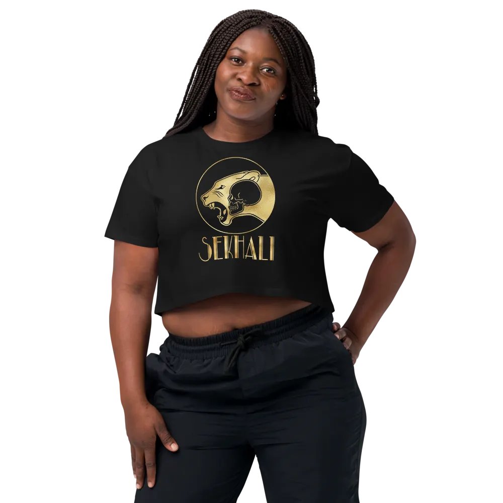 Sekhali Logo Gilded Crop Top product image (4)