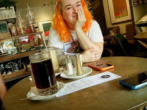 Last batch of @campsnapcamera pics with @kadehydrated cute scoot n boogie at Luke's diner (Marty's)