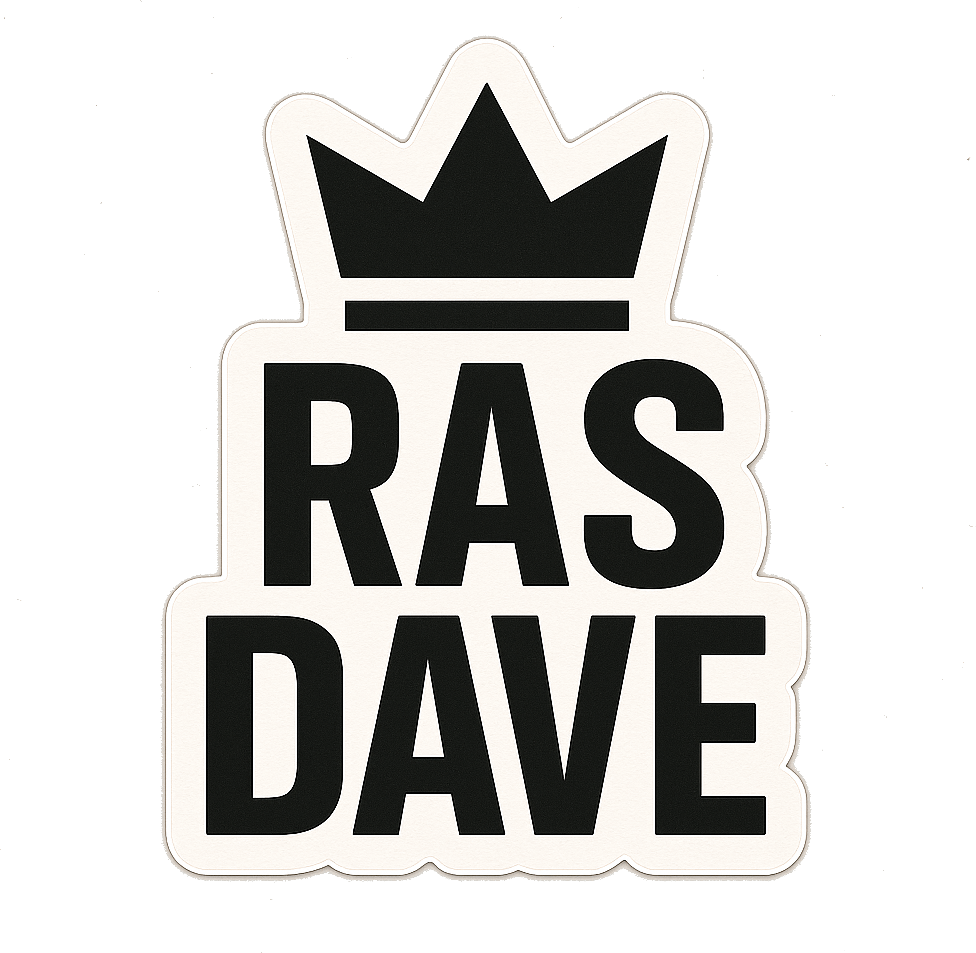 RAS DAVE Logo Sticker | Ras Dave