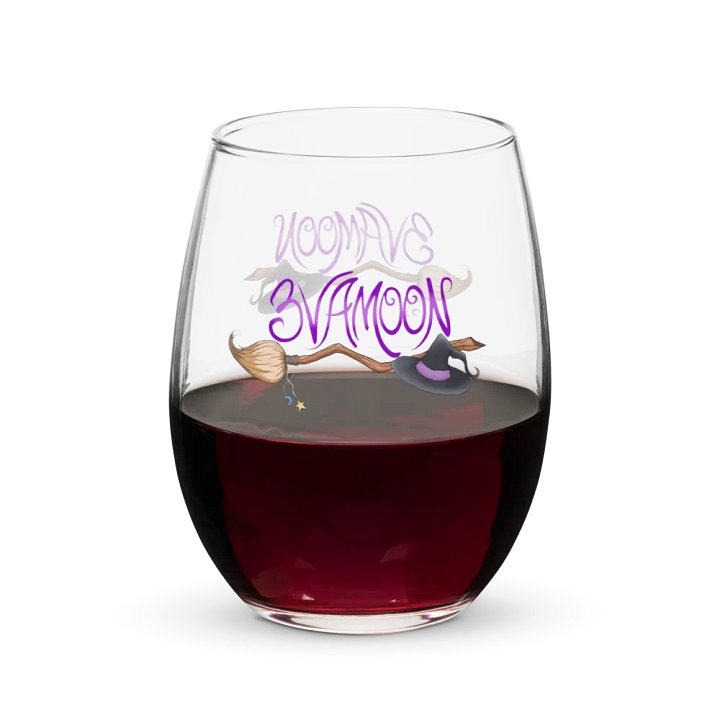 3VAMOON Witch Broom Stemless Wine Glass product image (2)