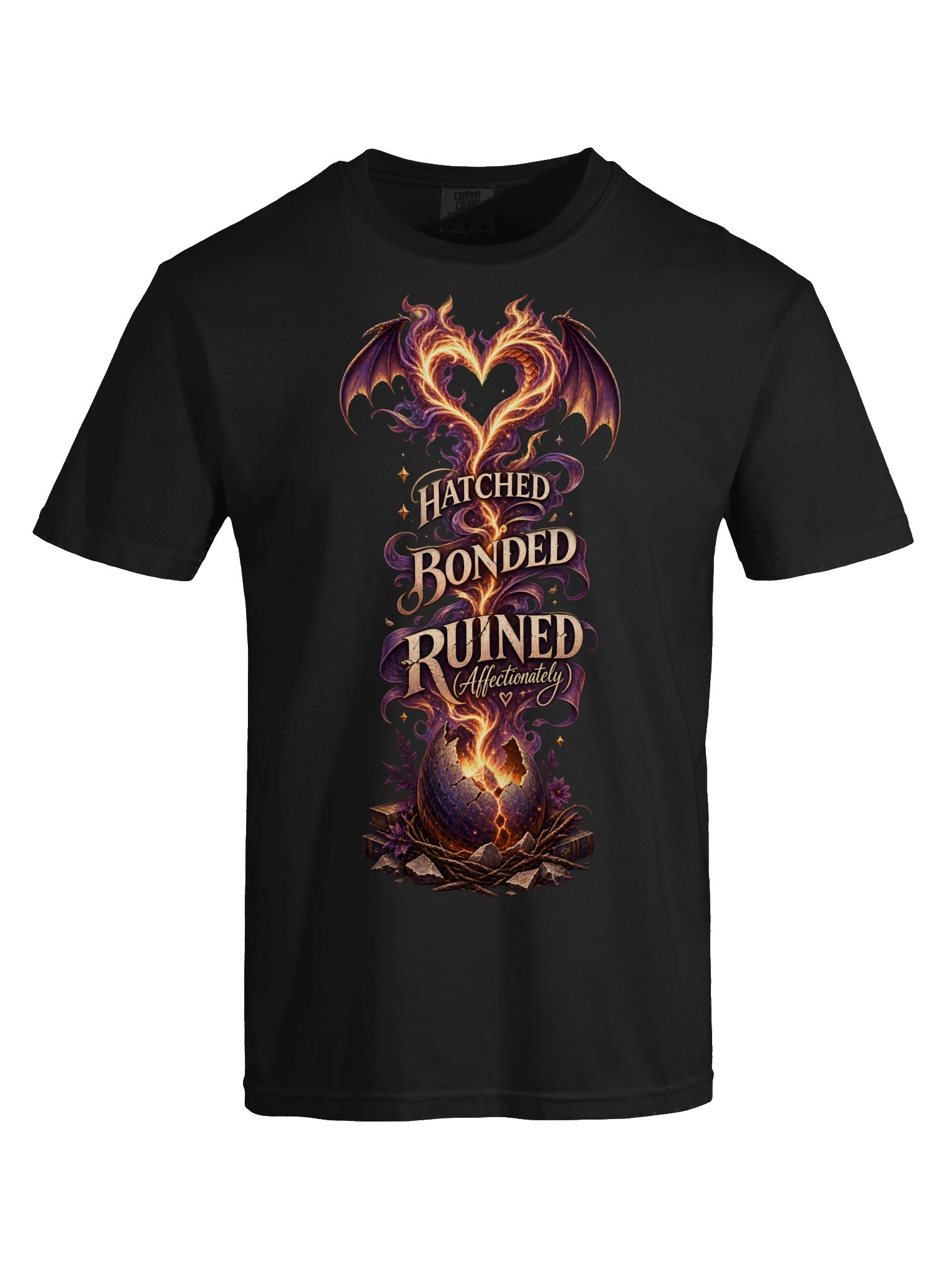 Hatched Bonded Ruined Affectionately Dragon Romantasy Tee product image (9)