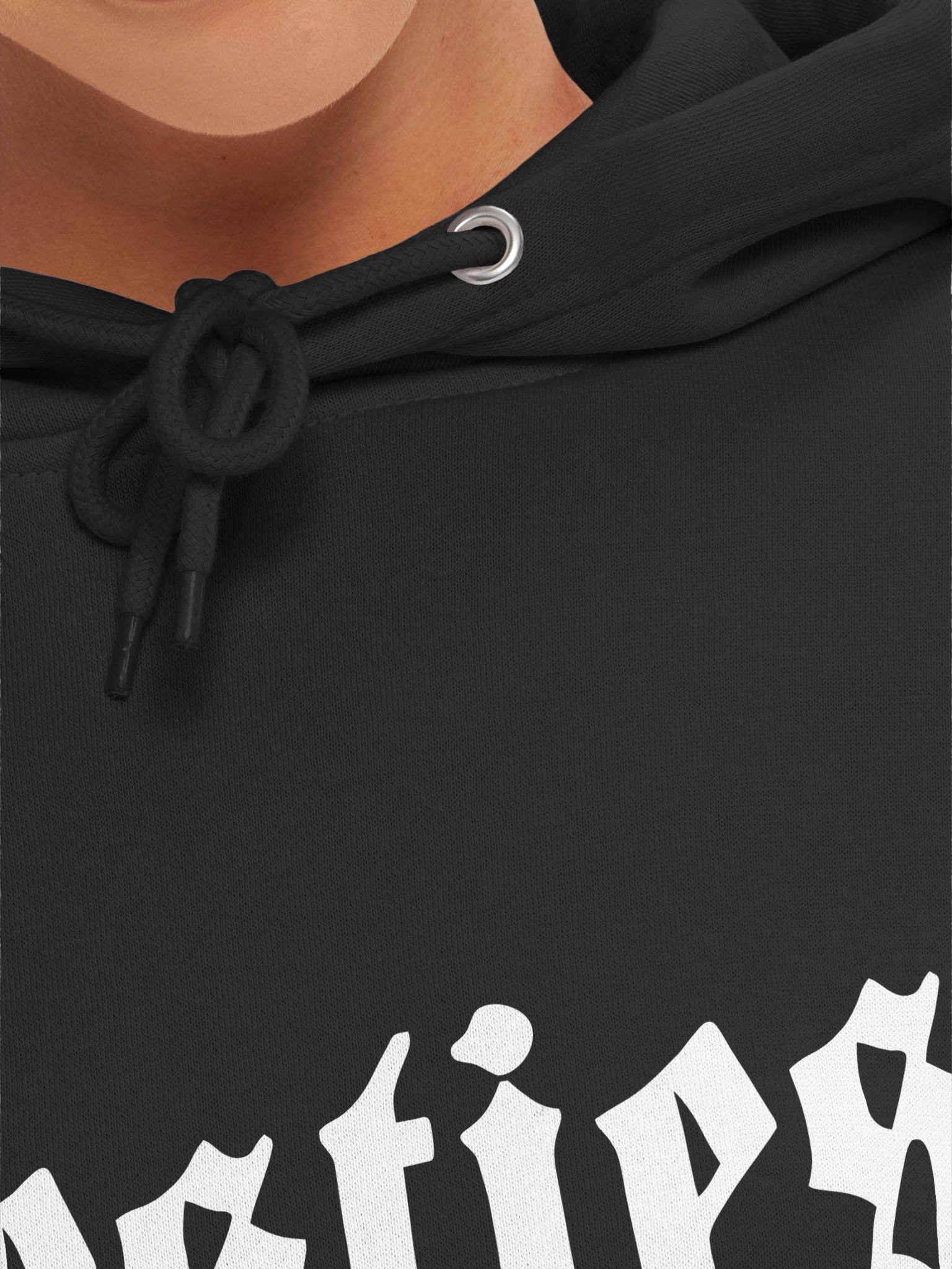 Besties Script Hoodie 'Goth' product image (7)
