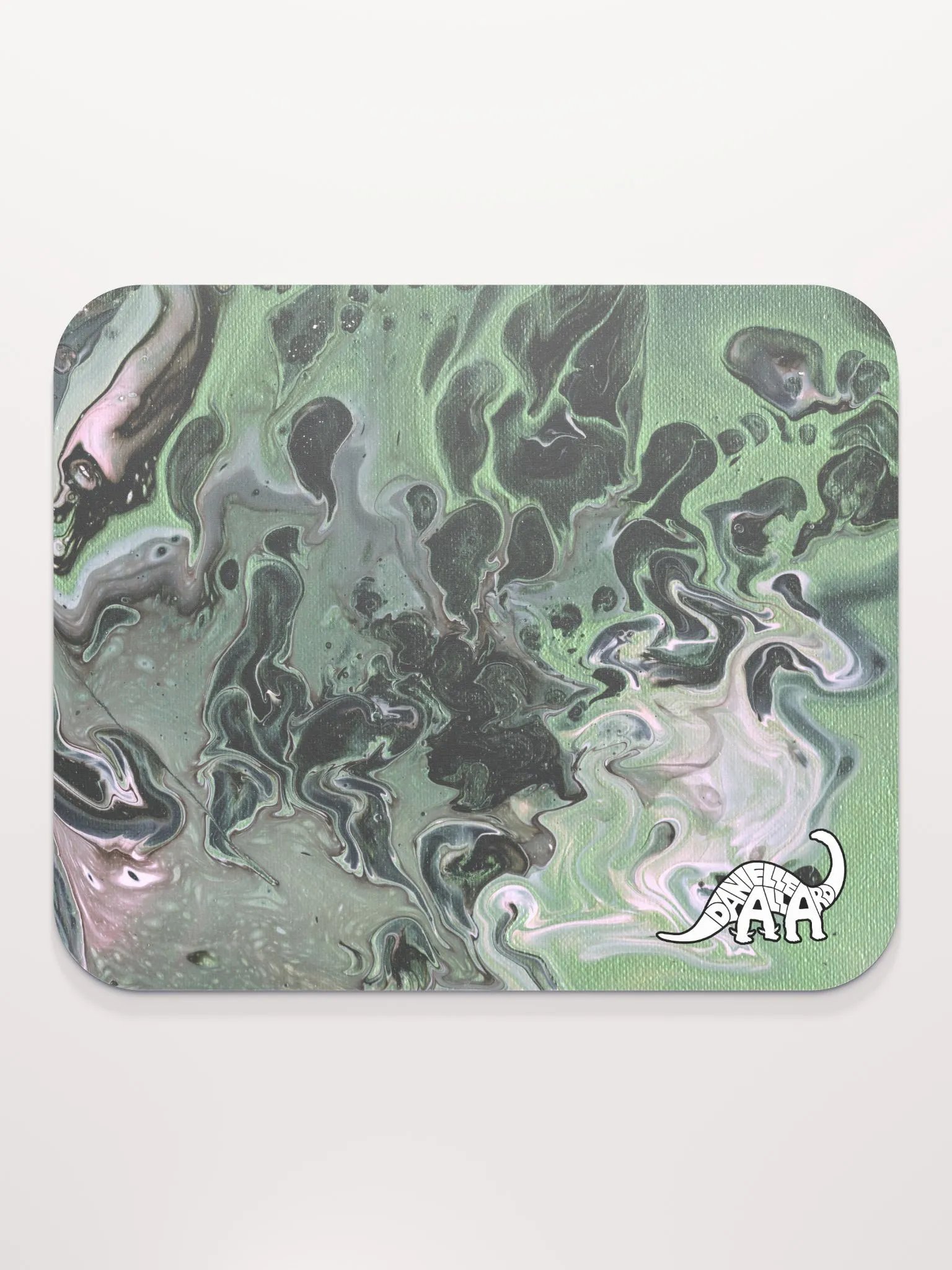 Metallic Green Fluid Acrylic Mouse Pad product image (7)