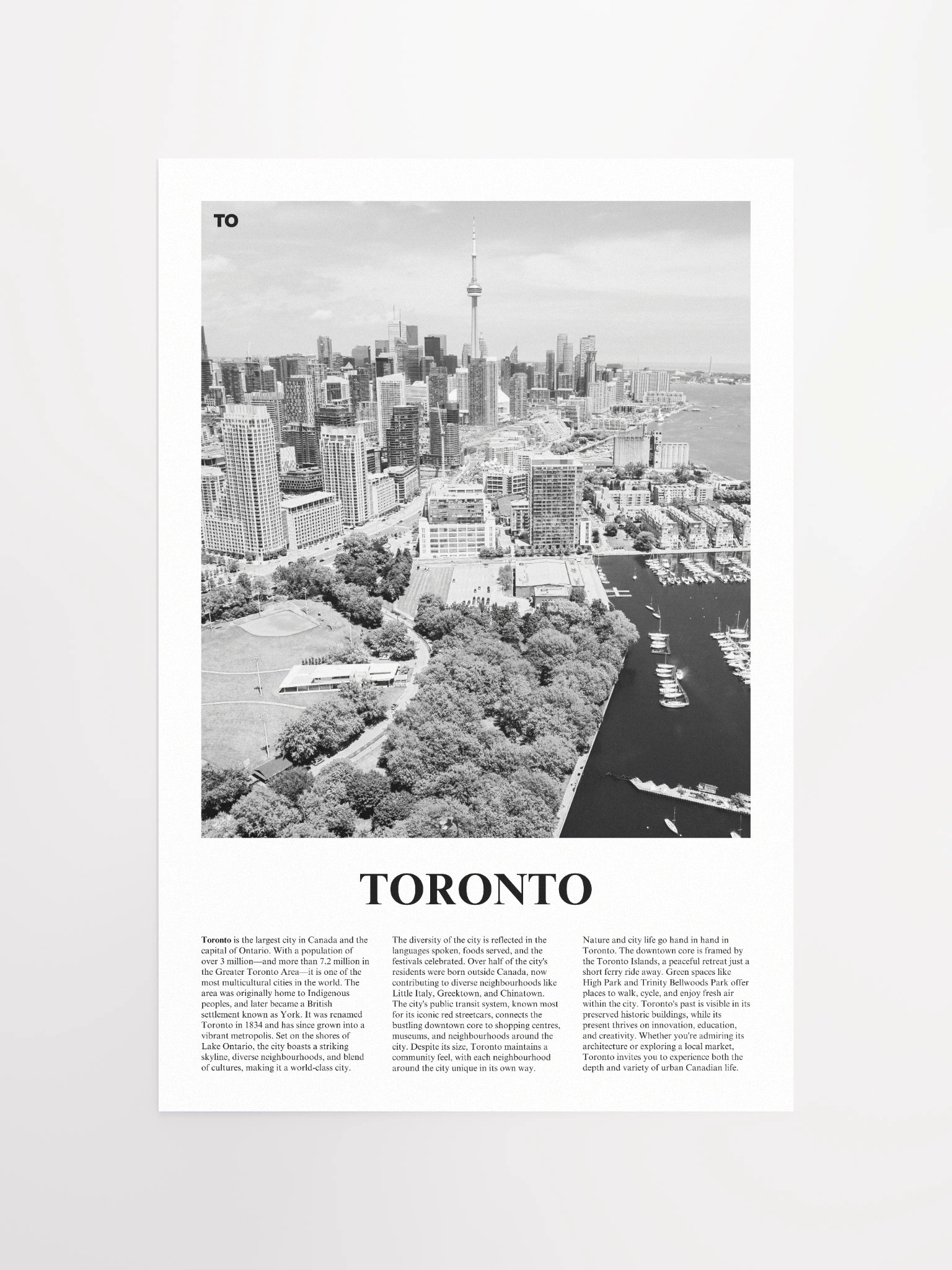 Toronto 02 Newspaper Poster product image (5)