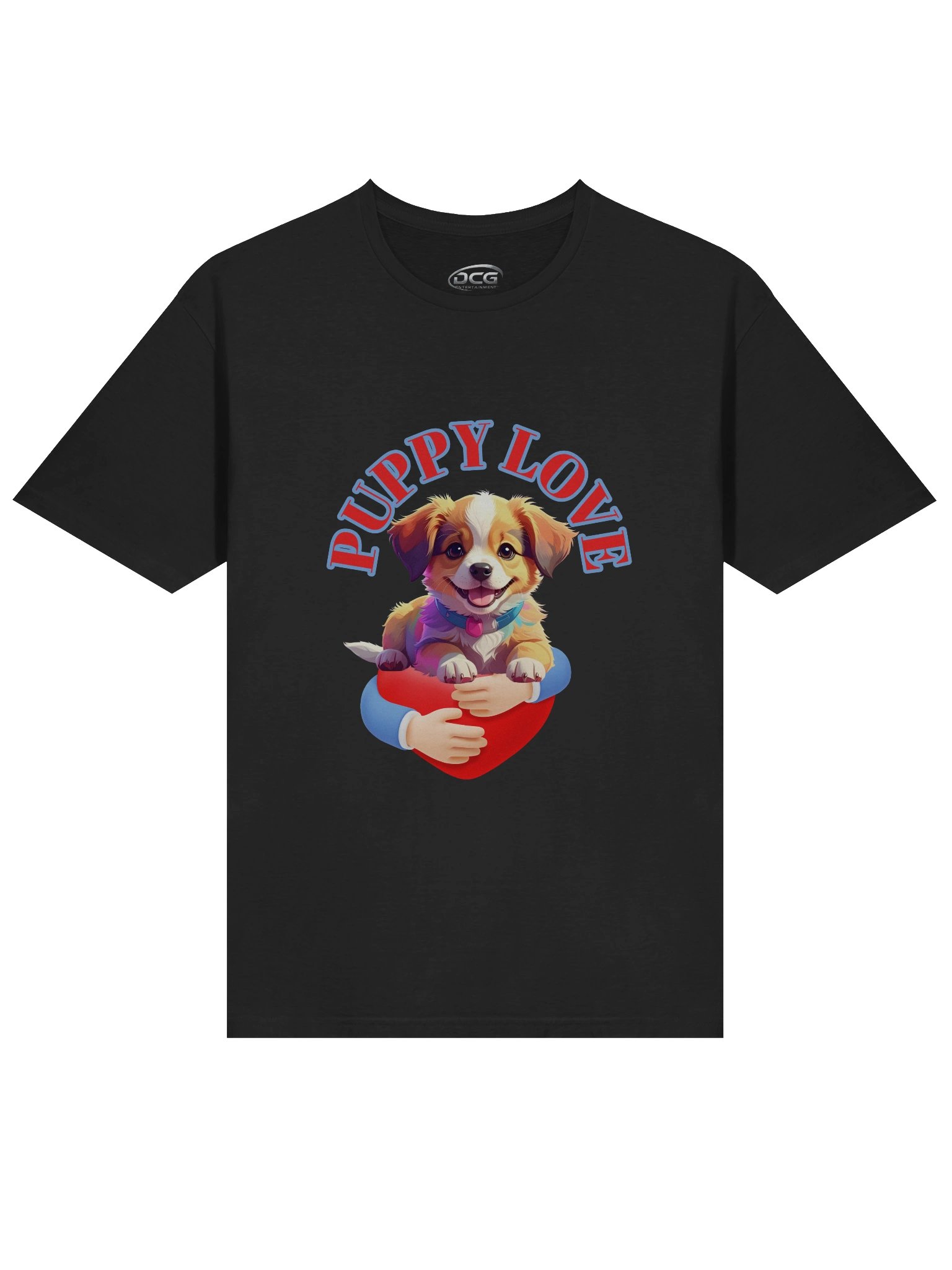 Cute Puppy Love Logo Unisex T-Shirt product image (22)