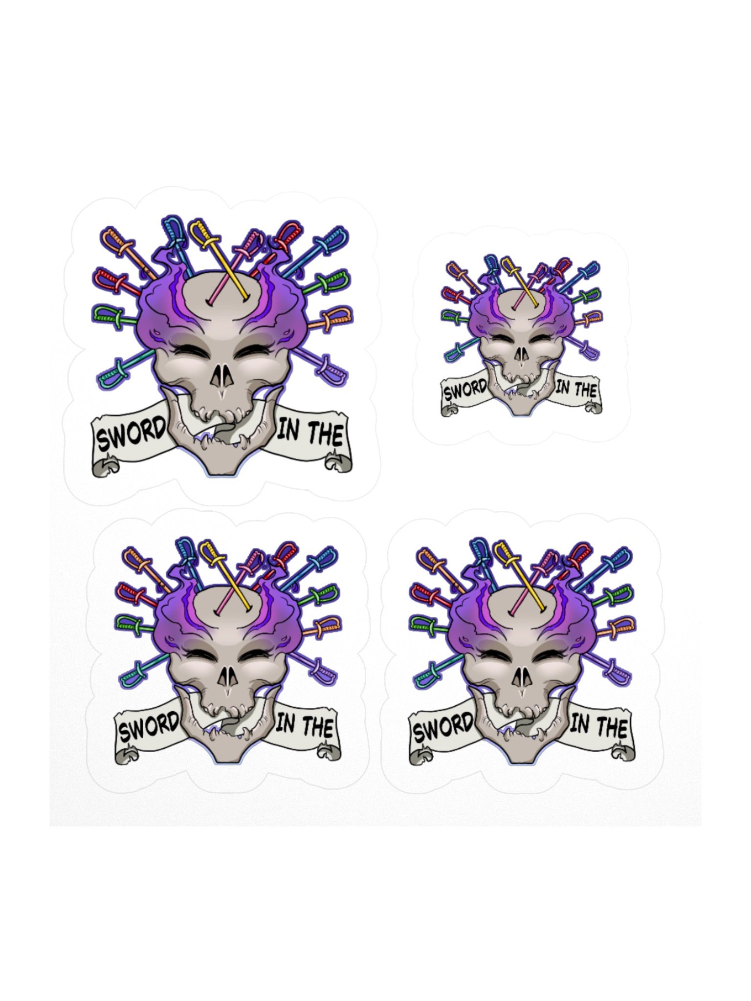 Sword Skully - Sticker Sheet product image (1)