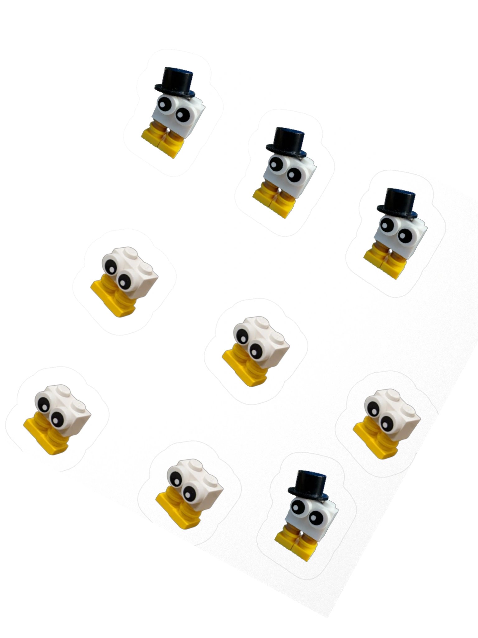 Eggie and Eggio Vinyl kiss cut stickers product image (5)