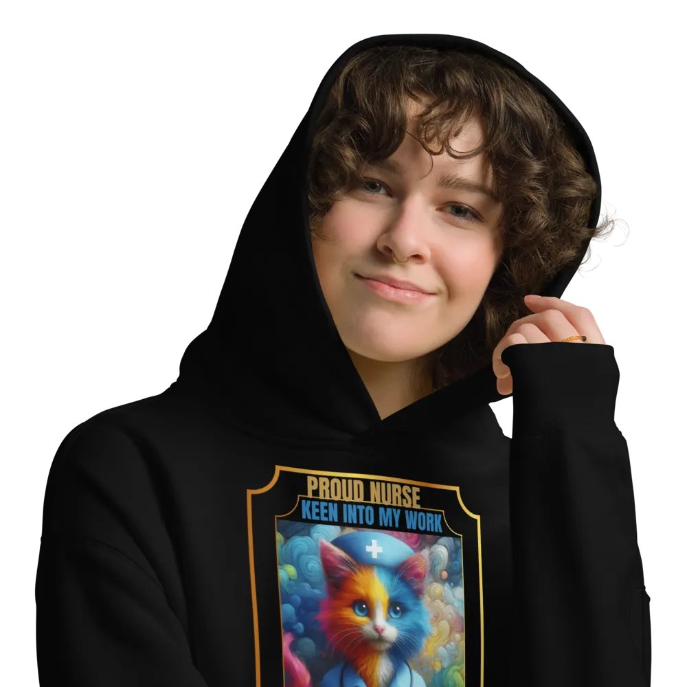 Proud Nurse Cat Premium Hoodie product image (9)