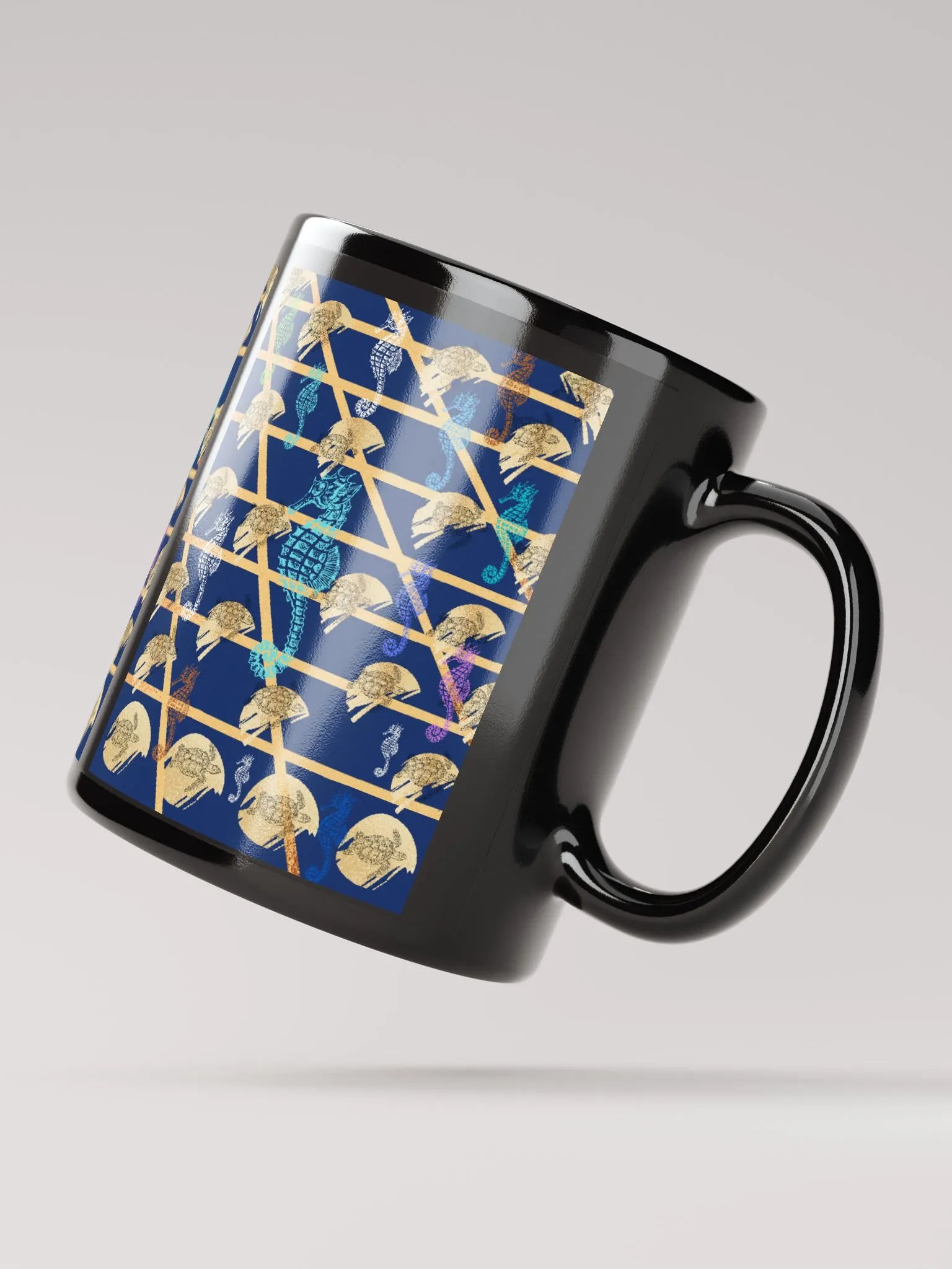 JoBeth Nautical ⚓ Black Glossy Mug product image (3)