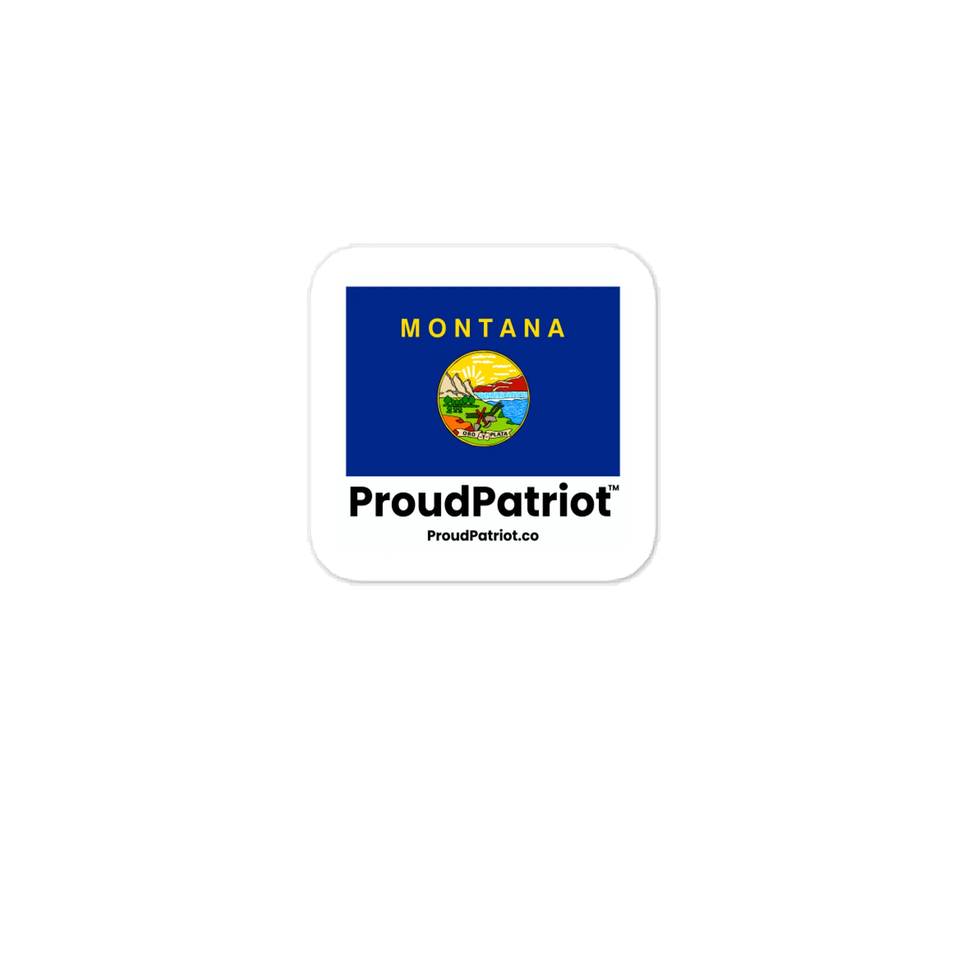 Montana State Flag Vinyl Sticker product image (1)
