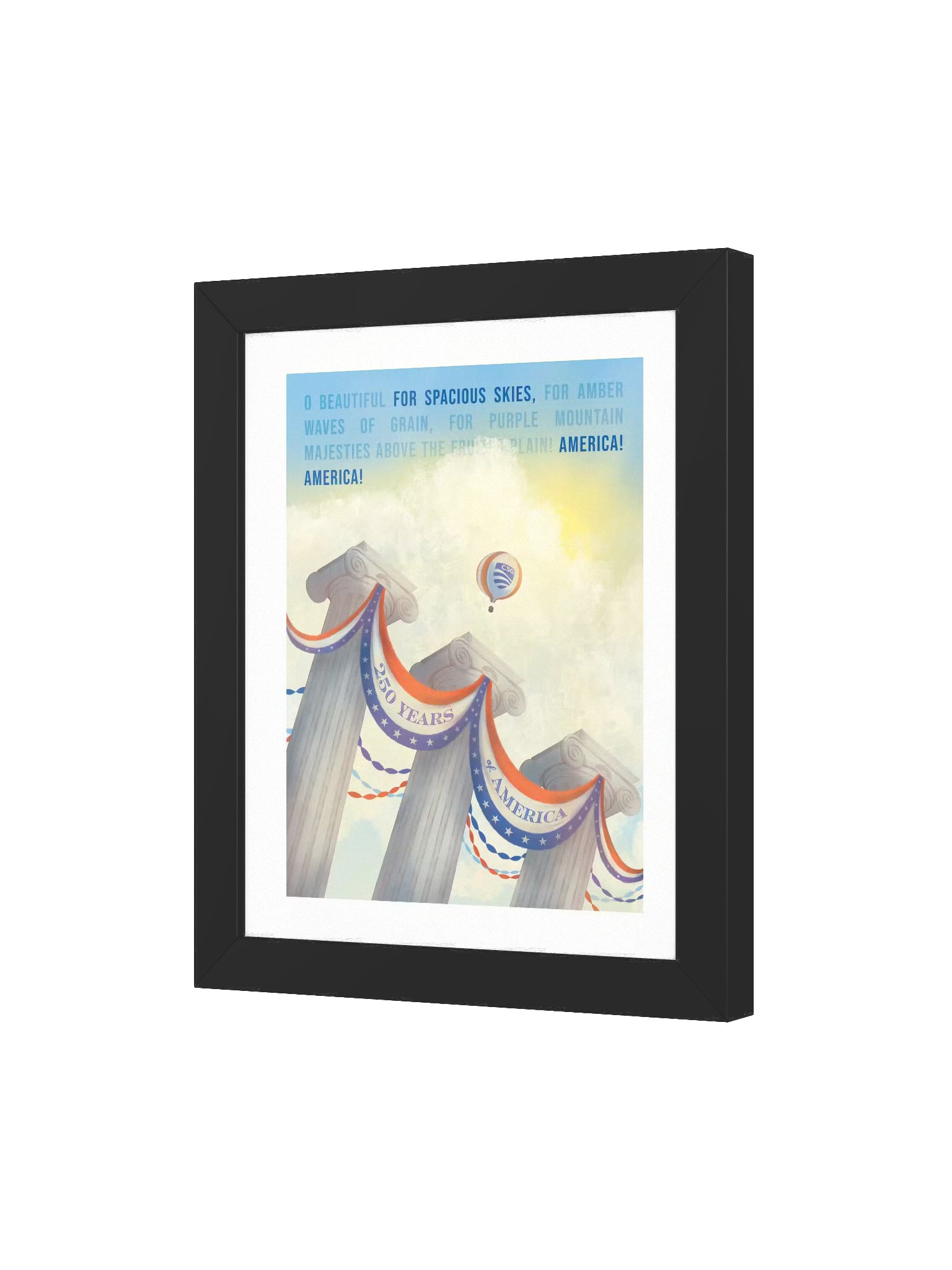 250 Years Illustration — Framed Print product image (3)