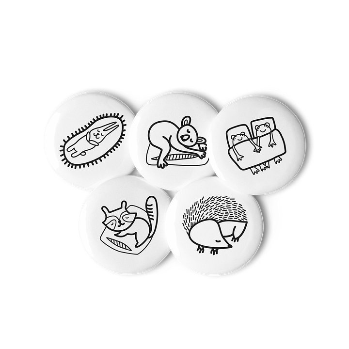 Bed By 10 Club Sleepy Animal Pins product image (2)
