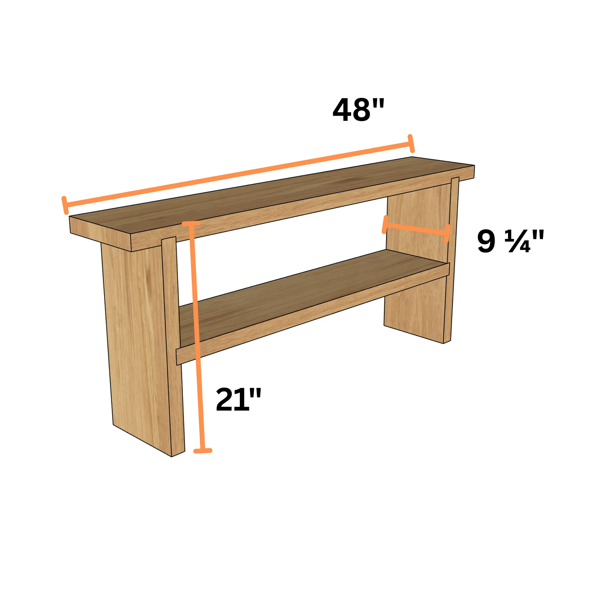 Shoe Bench Plans (PDF) product image (3)