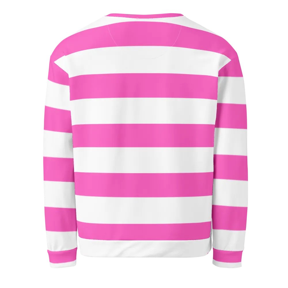 Pink and White Striped Sweatshirt product image (2)