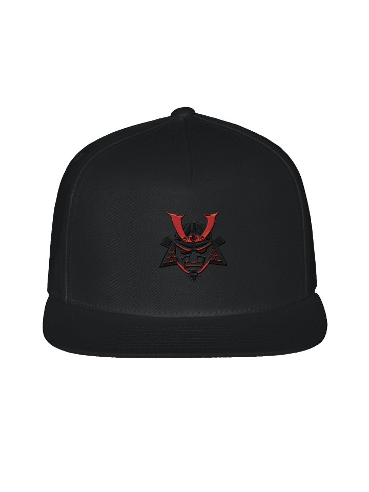 Embroidered Oni Mask Streetwear Cap - Dark Aesthetic Japanese Snapback Hat product image (1)