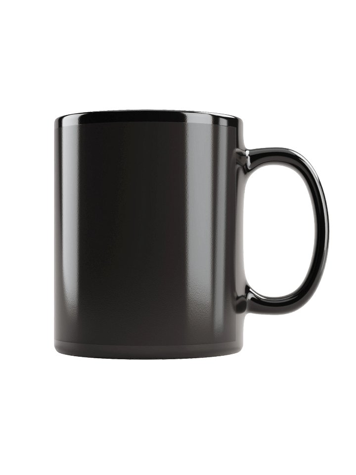 Symmetrical Fragmented Face Black Glossy Mug product image (1)