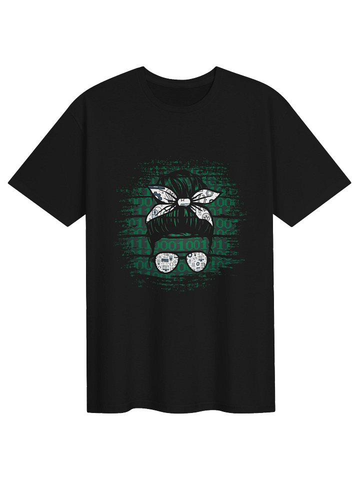 Coding Bun: Tech-Inspired Hairstyle T-Shirt product image (2)