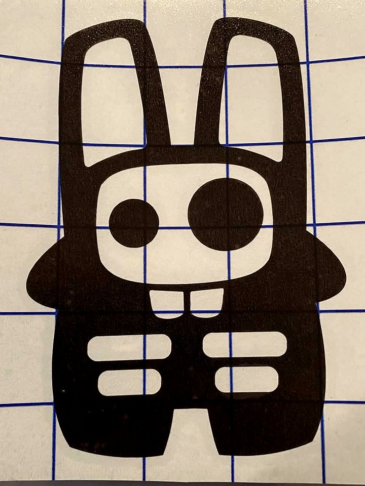 Skeleton Bunny Vinyl Decal product image (1)