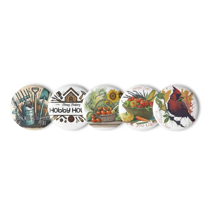 Garden Collection - Button Pins product image (1)