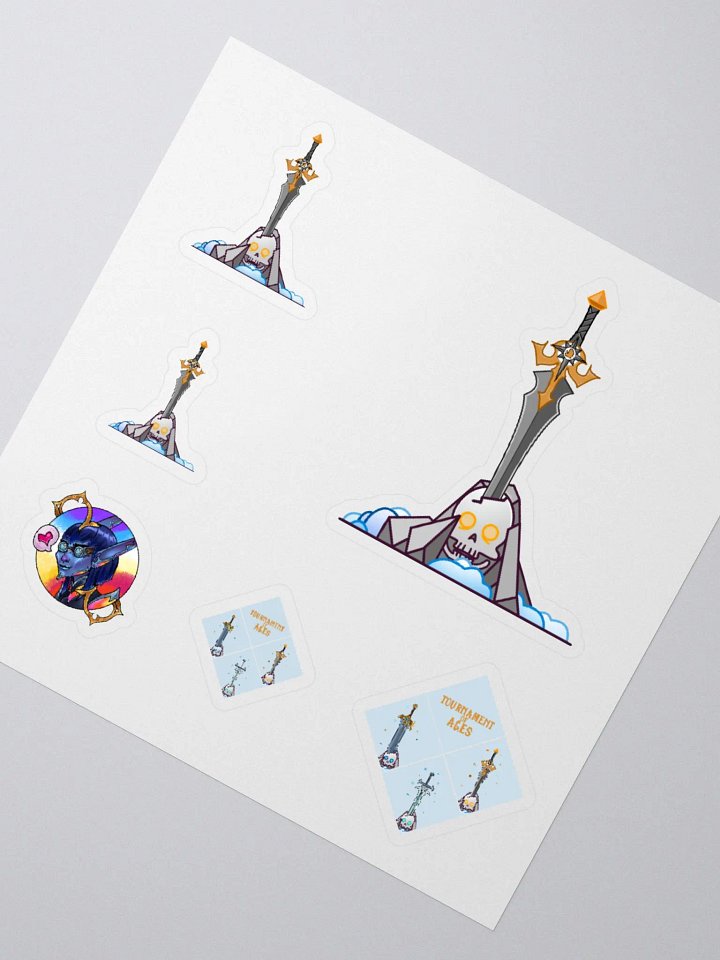 Sword in the Skull - Argent Variation - Sticker Sheet product image (2)