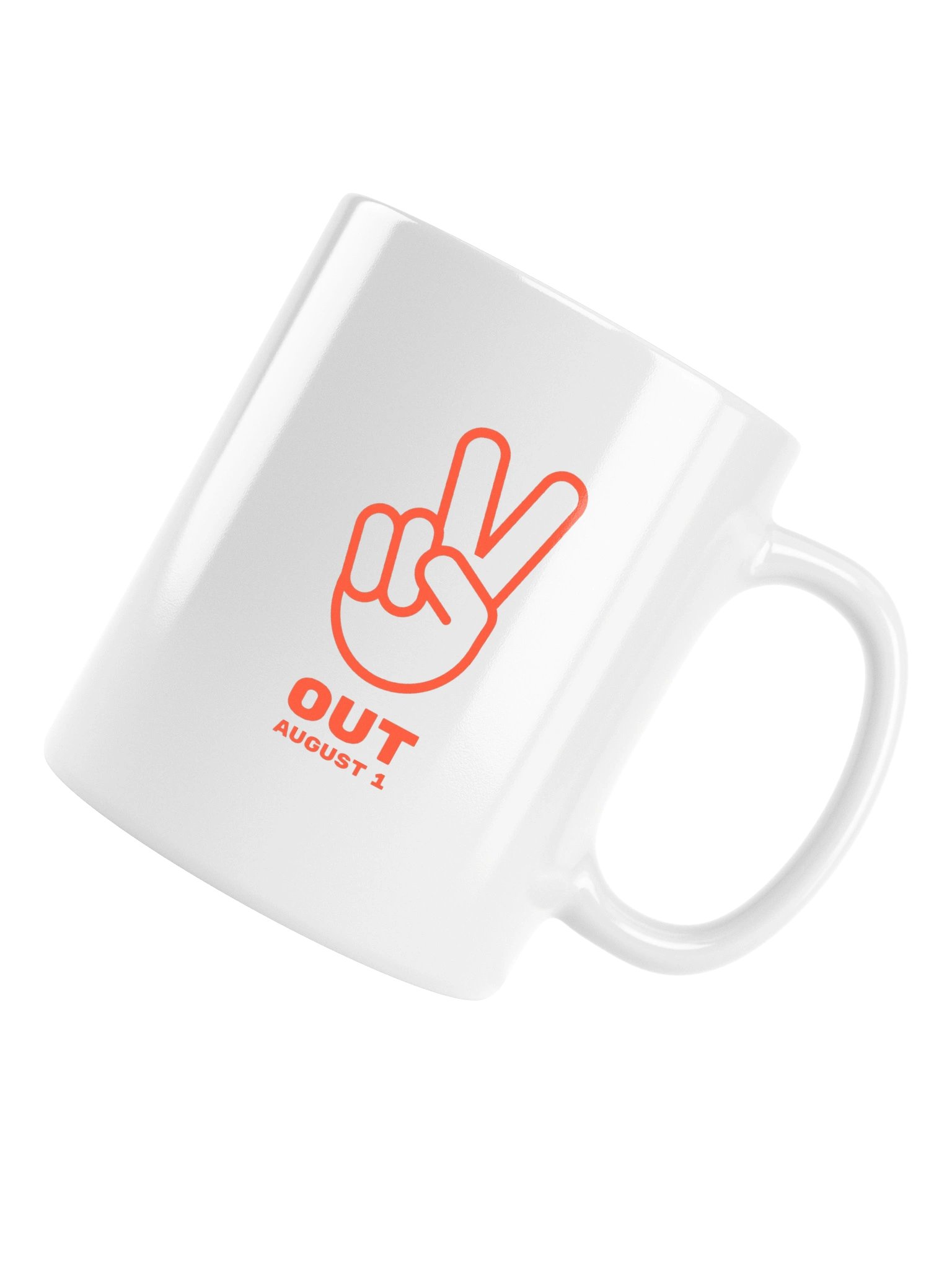 Peace Out August 1 Mug (White) product image (18)